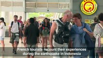 French tourists recount Indonesian earthquake