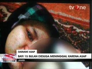 Bayi 15 Bulan di Jambi Meninggal akibat Kabut Asap