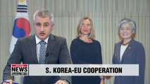 Top diplomats of S. Korea, EU discuss economic, N. Korea issues