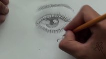 Como Dibujar a un Ojo Realista  - How to Draw a Realistic EYE- Nosfe Ink Tattoo