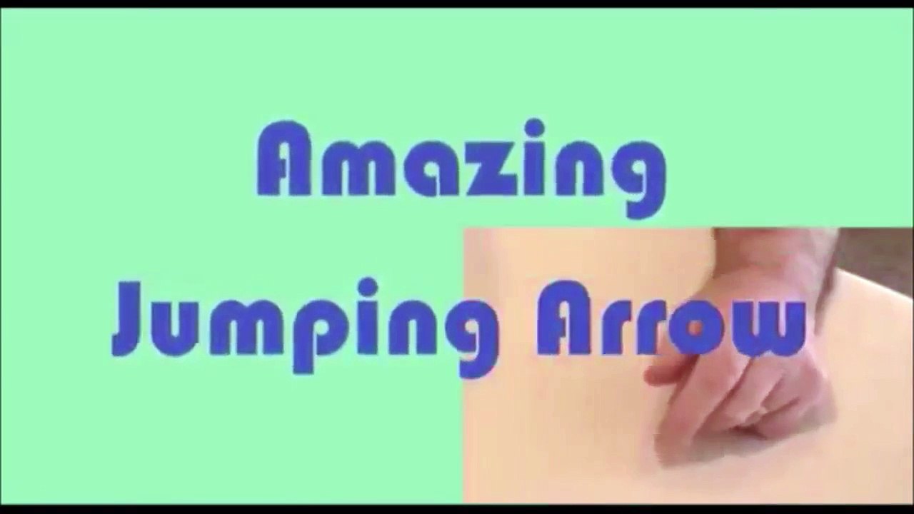 Amazing Jumping Arrow - A White Arrow Appears To Be Alive As It Jumps Around A Bar