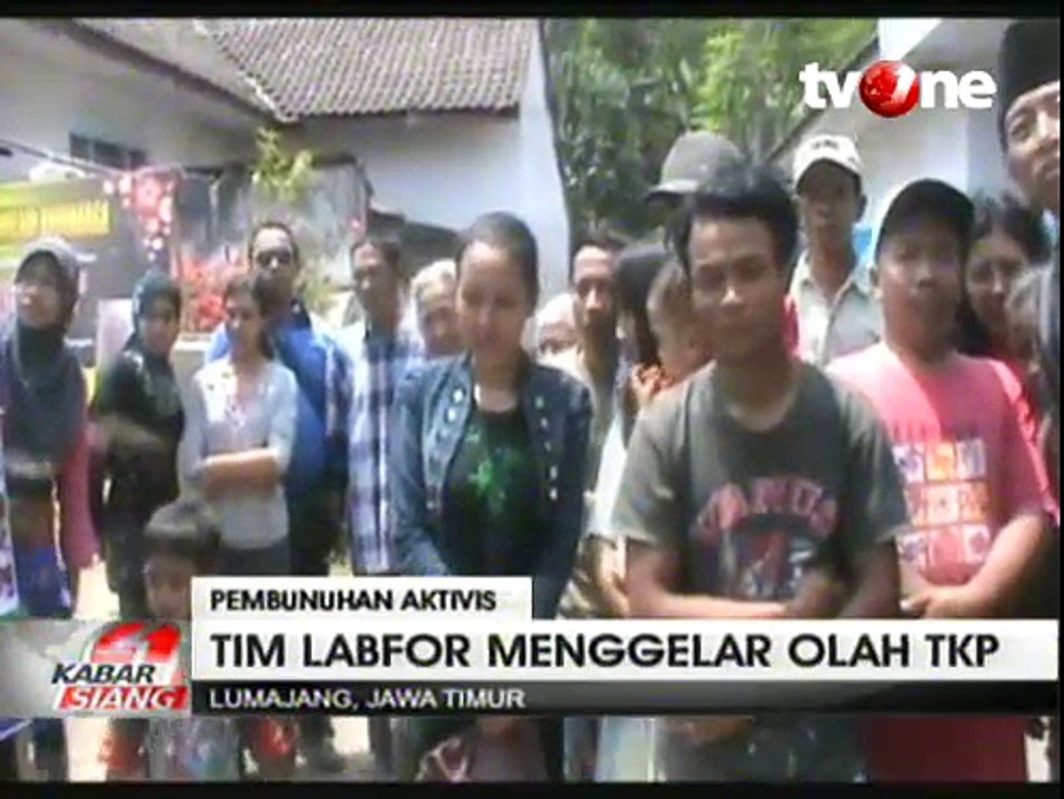 Polisi Olah TKP Pembunuhan Salim Kancil