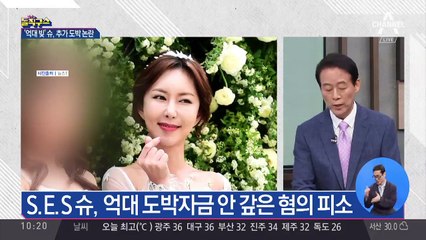 S.E.S 슈, 억대 도박자금 안 갚은 혐의로 피소