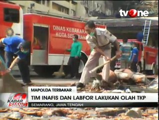Tim Inafis dan Puslabfor Selidiki Kebakaran di Mapolda Jateng