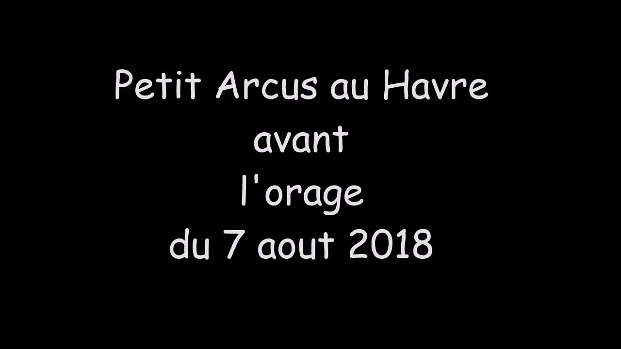 Arcus dans le ciel du Havre avant l'orage