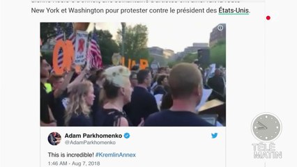 Broadway devant la Maison Blanche contre Donald Trump