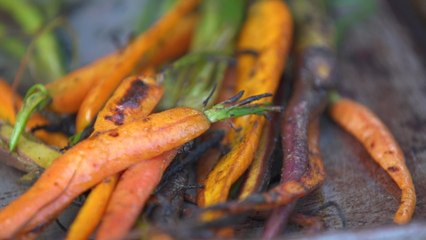 The 420 Dinner Party: Grilled Carrots and Avocado Crema