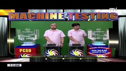 PCSO 11 AM Lotto Draw, August 7, 2018