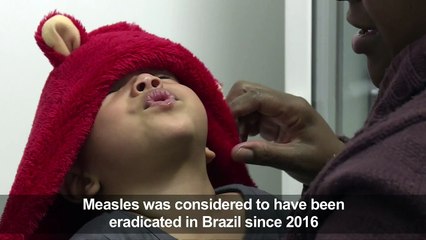 Brazil to vaccinate 11 million against measles amid outbreak