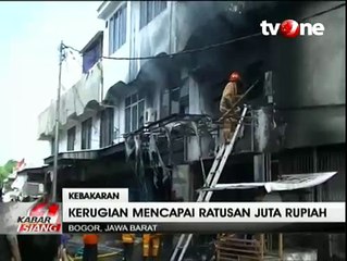 Dua Ruko di Pasar Merdeka Bogor Dilalap Api