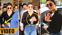 Priyanka Chopra Quickly Hides Engagement Ring As She Returns To India