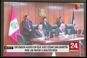 Difunden conversación entre César San Martín y Walter Ríos para "presionar" en un trámite familiar