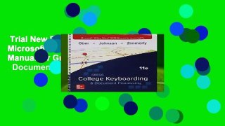 Trial New Releases  Microsoft Office Word 2016 Manual for Gregg College Keyboarding   Document