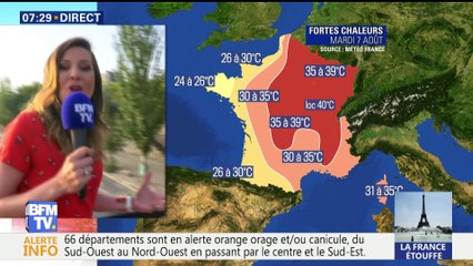 La météo pour ce mardi 7 août 2018