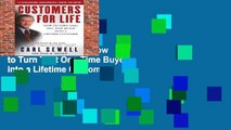 Popular to Favorit  Customers for Life: How to Turn That One-Time Buyer into a Lifetime Customer