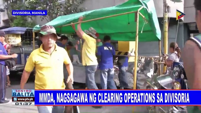 MMDA, nagsagawa ng clearing operations sa Divisoria