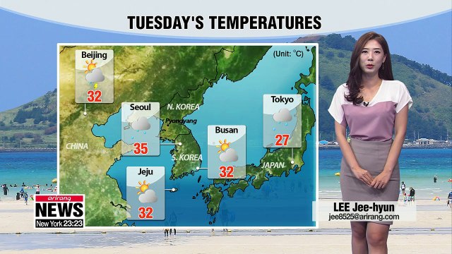 Sweltering heat on Ipchu, beginning of autumn, passing showers in inland regions _ 080718