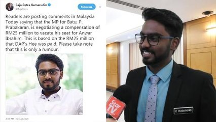 "Raja Petra wants to make me famous" says Batu MP