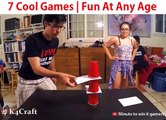 7 Cool Games - Fun At Any Age via: Minute to Win It Gamers, youtube.com/c/MinutetoWinItGamers