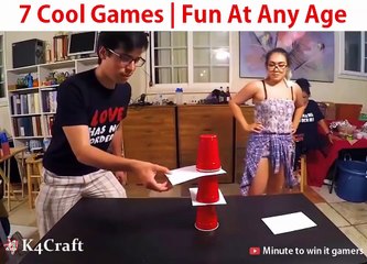 7 Cool Games - Fun At Any Age via: Minute to Win It Gamers, youtube.com/c/MinutetoWinItGamers
