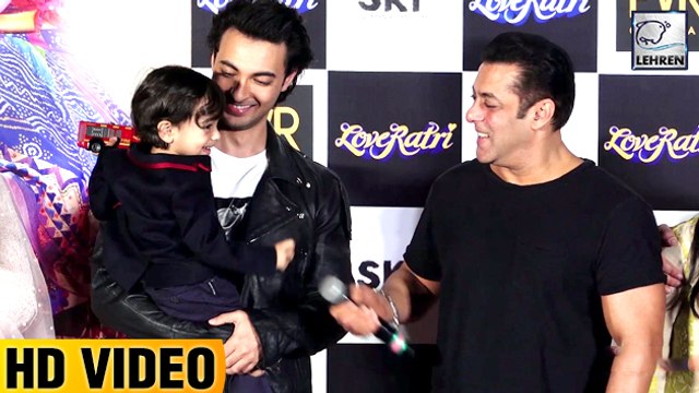 Salman's Nephew Ahil Sharma's Cute Moments At LoveRatri Trailer Launch
