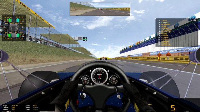 F1 1971 - Kyalami - sorpasso Tyrrell su Ferrari