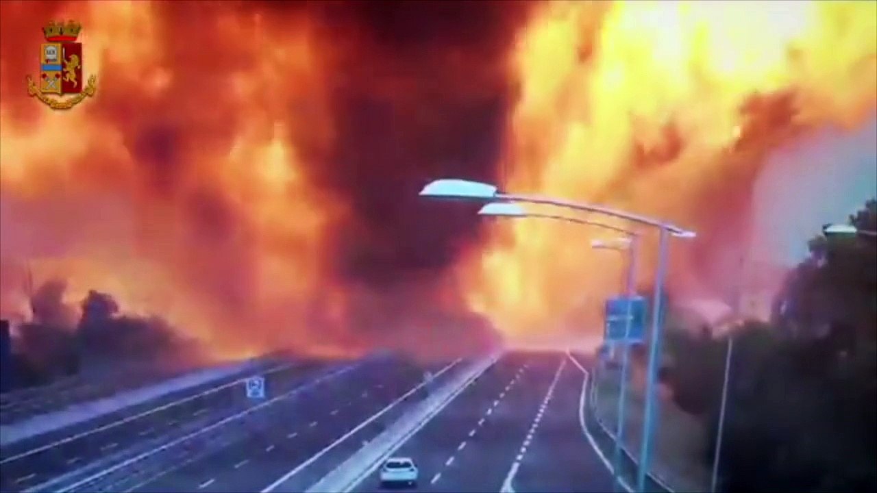 Explosion d'un camion-citerne à Bologne (Italie)