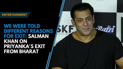 "We were given different reasons": Salman Khan on Priyanka Chopra's exit from Bharat