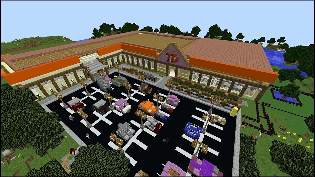 100 People Build A Super Market - Minecraft_ Survival