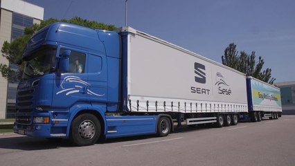 SEAT y Grupo Sesé estrenan el duotráiler, el camión más grande y eficiente que circula en Europa
