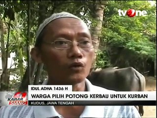 Mayoritas Warga Kudus Pilih Kerbau Sebagai Hewan Kurban