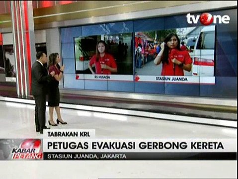 Tubrukan Kereta di Stasiun Juanda, Masinis Terjepit