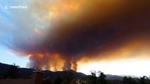 Helicopters battle Holy fire raging 4,000 acres in Orange County