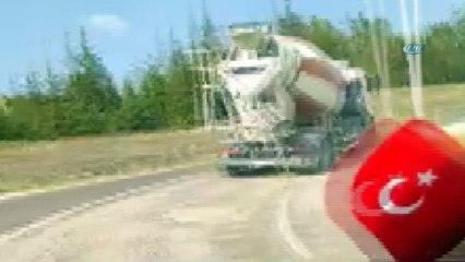 Beton mikseri tehlike saçtı... O anlar kamerada