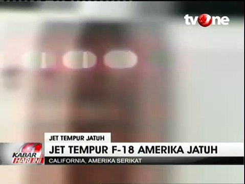 Jet Tempur F-18 Milik AU Amerika Serikat Jatuh