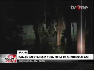 Banjir Aceh Rendam 3 Desa di Subulussalam