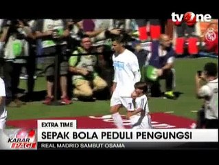 Momen Menyentuh CR7 Tuntun Bocah Pengungsi Suriah