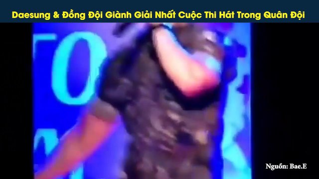 V.I.P cười ngất khi thấy Daesung mở mini concert trong quân đội và giành giải thưởng thi hát