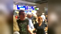 Passengers look uncertain as Frankfurt Airport terminal evacuated