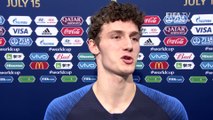 Benjamin PAVARD - Post Match Interview - 2018 FIFA World Cup - synthetic sports