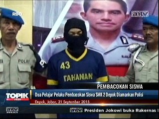 Dua Pelajar Pelaku Pembacokan di Depok Diamankan Polisi
