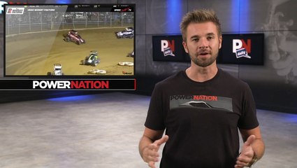 Sprint Car Takes A Wild Wall Ride!