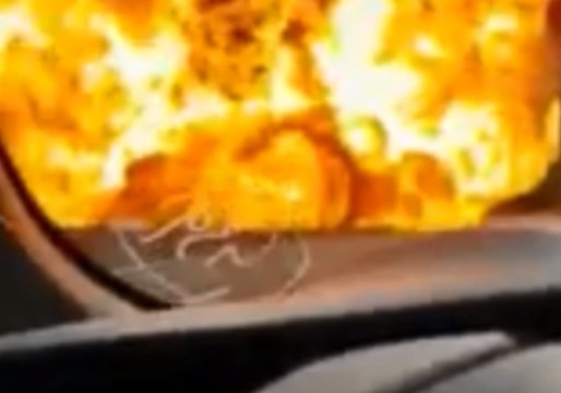 Motorist Witnesses Bologna Tanker Explosion