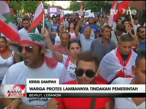 Unjuk Rasa Atas Krisis Sampah di Lebanon Berakhir Bentrok