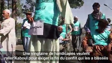 Afghanistan: des amputés de guerre marchent pour la paix