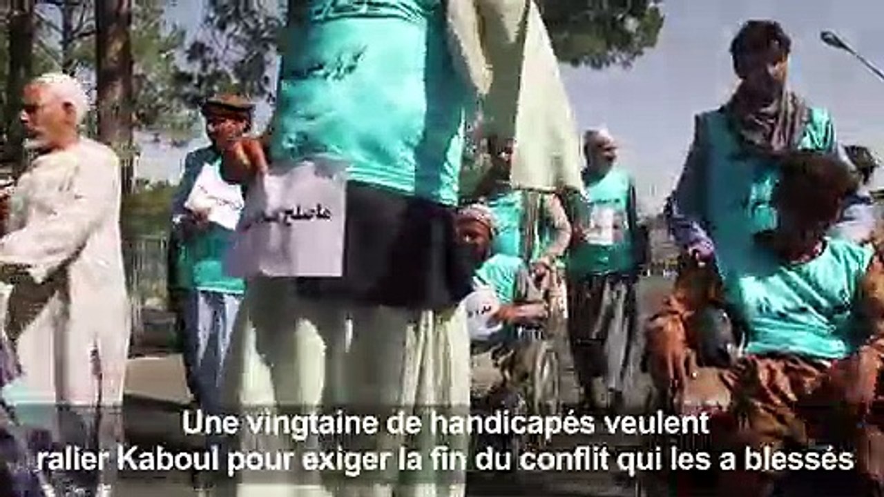 Afghanistan: des amputés de guerre marchent pour la paix