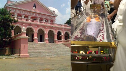 ராஜாஜி ஹாலில் நாளை பொதுமக்கள் அஞ்சலிக்காக கருணாநிதி உடல் வைக்கப்படுகிறது!- வீடியோ