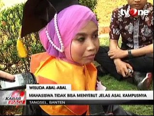 Ditanya Mata Kuliah, Peserta Wisuda Ilegal Kebingungan