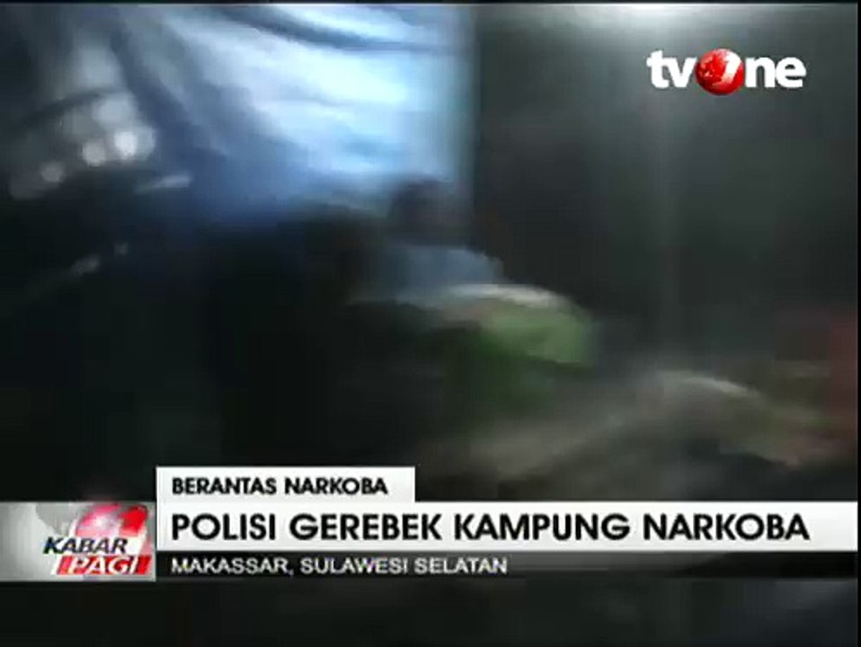Penggerebekan Kampung Narkoba di Makassar