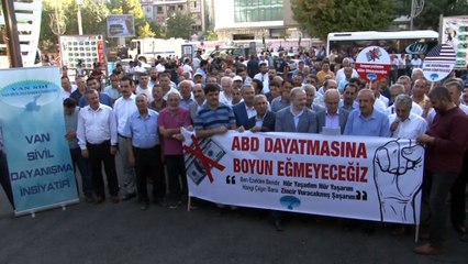 ABD’nin ekonomik baskıları Van’da protesto edildi